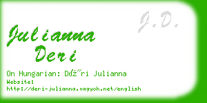 julianna deri business card